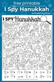 Print copies and challenge your whole family's . Free Printable I Spy Hanukkah Activity Mrs Merry