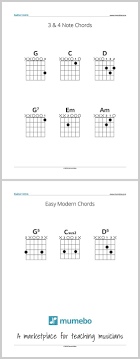 Free Pdf Sample For Guitar Teachers Simple Chords For A First Guitar Lesson 3 4 Note Cho Guitar Lessons For Kids Guitar Lessons Guitar Lessons For Beginners