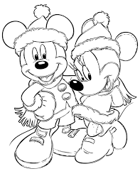Mickey mouse se convirtió en papa noel y ya está bajando por la chimenea para entregar los regalos. Dibujos Disney Navidad Para Colorear E Imprimir Gratis