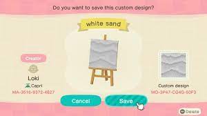White Sand Overlay For Beach Sand And Sand Paths Acnh Custom Designs Animal Crossing New Animal Crossing Animal Crossing Villagers