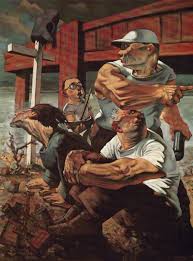Their soldiers follow them blindly, never questioning. The Blind Leading The Blind Peter Howson