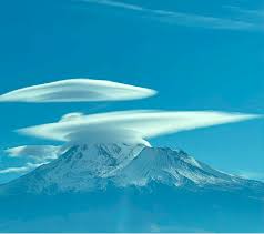 Lenticular Clouds Over Mt. Shasta on ...