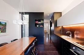 Black And Copper Kitchen Victoria Barracks House Home Kitchens Kitchen Design Copper Splashback