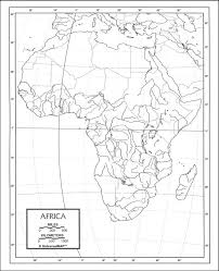 White outline printable africa map with political labelling. Africa Map Paper Single 8 X 11 Universalmap