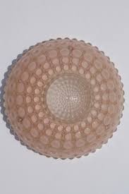Vintage Pink Bubble Glass Lamp Shade For Ceiling Pendant Light Fixture