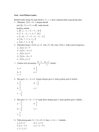 (1) { (1, a), (2, b), (3, b)} Soal Relasi Fungsi