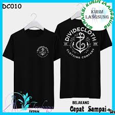 Desain polos dari kaos ini membuatnya banyak dipakai oleh anak muda karena padu padan yang mudah. Jual Kaos Pria Wanita Kaos Distro Original Divide 6 Model Di Lapak Tos 3000 Bukalapak