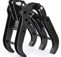 Mini Excavator Grapple Grabber Attachment with Wide Opening for Woods Rocks
