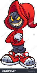 Maybe you would like to learn more about one of these? Evil Cartoon Character Wearing A Red Hood Clip Art Vector Illustration With Simple Gradients All In Badass Drawings Graffiti Cartoons Evil Cartoon Characters