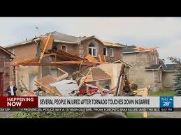 Environment canada confirmed a tornado ripped through a barrie, ont., neighbourhood thursday afternoon, leaving a trail of destruction in its wake. Yfun880bekeytm