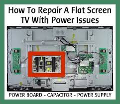 Repair A Flat Screen Lcd Tv With Power Issues Power Board Screen Repair Repair Lcd Tv