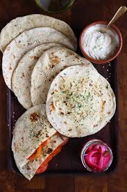 Homemade Pita Bread Tahini And Pickles Homemade Pita Bread Pita Bread Food