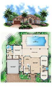 Mediterranean Style House Plan 60497 With 3 Bed 3 Bath 2 Car Garage Mediterranean Style House Plans Small Mediterranean Homes Mediterranean Homes