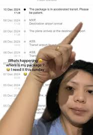 Anyone whos experiencing this Accelerated in Transit ? 😭 I need my package  this sunday 😭😭😭 ordered december 2 usually it takes 5 days before,!but  this time its almost 2 weeks and still theres no ...