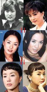 徐々に顔が変化している 韓国女優 オムジョンファ 顔