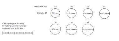 Store Pandora Ring Size Gauge Sizes 08f07 B361d