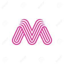 Creative Letter M Logo Design Vector Template Linear Type Character