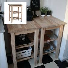 Push Two Ikea Bekvam Kitchen Trolleys 220 Ea From Thewarehousenz Together To Make Room For A Coffee Station In The Corner Of Your Bekvam Ikea Ikea Hogar