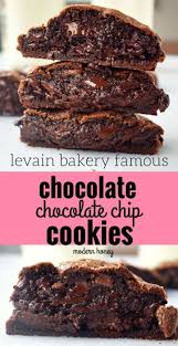 Famous Levain Bakery Dark Chocolate Chocolate Chip Cookies Popular Double Cho Cookies Recipes Chocolate Chip Double Chocolate Chip Cookie Recipe Levain Bakery