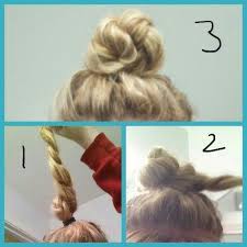 Easy Top Knot 1 Minute Top Knot Bun Simple And Cute For Medium Length And Or Long Hair Works With Thin Hair Styles Long Hair Styles Braided Hairstyles Easy