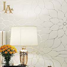 Thick Flocked Modern Simple Lotus 3d Wallpaper For Walls Bedroom Living Room Sofa Tv 3d Wallpaper For Walls Wallpaper Designs For Walls Wallpaper Walls Bedroom