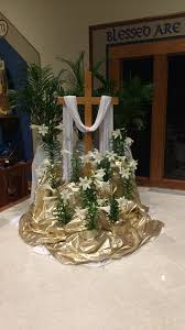 Instead of just preparing the building, choosing the easter is on its way, so now's the time to prepare for the growth your church will experience. Easter Cross Resurrection Catholic Church Church Christmas Decorations Church Altar Decorations Easter Altar Decorations