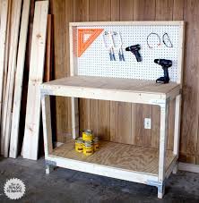 Diy Workbench With Simpson Strong Tie Workbench Kit Diy Workbench Workbench Plans Diy Bookshelves Diy