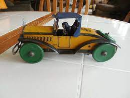 Marx King Racer Car Wind Up 1920s V G C Working Early W Bumper Wyandotte Marx Toy Car Wyandotte Vintage Toys