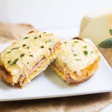 Croque Monsieur French Ham And Grilled Cheese Sandwich Mon Petit Four Easy French Recipes Croque Monsieur Holiday Baking Recipes