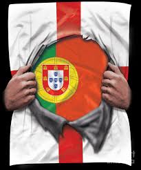 Green, red, yellow, blue and white. Portugal Flag English Flag Ripped Digital Art By Jose O