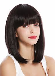 For this hairstyle, you need to create a white chocolate cream ombre. Vk 1 3hdeepviol Quality Women S Wig Short Shoulder Length Long Bob Fringe Sleek Dark Brown Violet