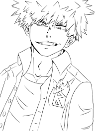 School's out for summer, so keep kids of all ages busy with summer coloring sheets. Printable Katsuki Bakugo Coloring Pages Anime Coloring Pages Coloring Home