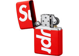 Supreme Logo Zippo Red Supreme Logo Supreme Accessories Zippo