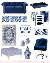 Budget Friendly Blue And White Home Accessories And Decor Finds Blue And White Living Room Navy And White Living Room Black Living Room Decor