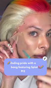 Saying goodbye to pride month with @SplatHairDye 🤭🌈 ah!!! What do we  think ?!?🤪🌈💕IG:glit_glam📍 #splathairdye #fyp #splatpartner #glitglam  #rainbowhair #wigs #guywigs #rebelliouscolors