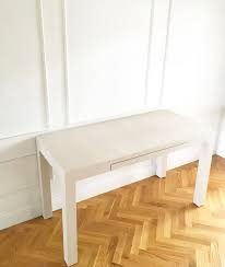 The parsons xl desk is larger and provides more open and concealed storage. Parsons Desk The Ceh