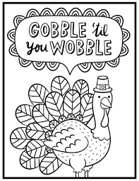 Cute disney thanksgiving colouring pages. Free Thanksgiving Coloring Pages For Adults Kids Happiness Is Homemade
