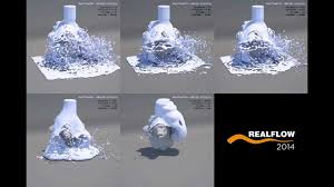 Realflow 2014 Sneak Peek 3 Comparison Of Hybrido Viscosity Settings