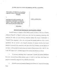 Note that a temporary restraining order, or tro, (see section 6), may last only a few months. Stimpson Motion For Temporary Restraining Order Fox10tv Com