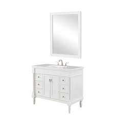 The solid poplar and engineered wood its modern, yet traditional beauty will surely dress up your bathroom or powder room without any fuss. Elegant Lighting Lexington Antique White 42 Inch Vanity Sink Set Vf13042aw Bellacor