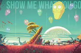 Rick And Morty Trippy Wallpaper