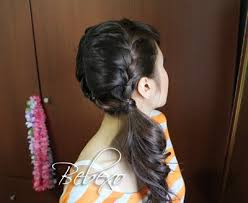 This hairstyle will have everyone wondering how you did it. Double French Braid Side Ponytail Hairstyle Bebexo Lifestyle Blog