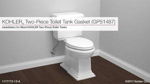 Aktuelle preise für produkte vergleichen! Installation Toilet Tank And Tank Gasket Gp51487 Youtube