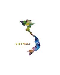 Vietnam Map Print Watercolor Vietnam Poster Home Office Room Etsy In 2021 Vietnam Map Vietnam Art Map Print