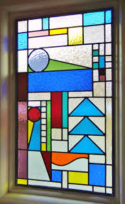 Pair of double stained glass windows and their transoms painted in grey and enamel on translucent glass representing bouquets of flowers framed with friezes of plants and. Art Deco Stained Glass Custom Beveled Glass Transom Window Art Collectibles Glass Art Respect Ymb Co Il