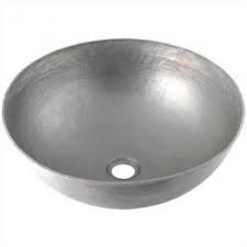round vessel copper bathroom sink