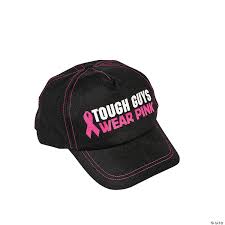 .adorned with pink baseball caps, gobbling pizza and chicken delivered in pink boxes and buckets before we don our pink jogging suits and join the many it used to be enough just to wear a pink ribbon to show your support for the fight against breast cancer. Tough Guys Wear Pink Baseball Cap Oriental Trading
