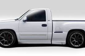 1999 2006 Chevrolet Silverado 2000 2006 Gmc Sierra Regular Cab Fleetside Stepside Duraflex Bt 1 Side Skirt Rocker Panels 4 Piece Bodykits4u Com Cus Autos