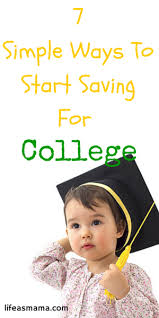 7 Simple Ways To Start Saving For College Saving For College Savings For Kids Start Saving