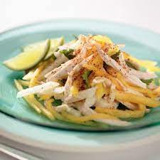 Jicama Mango Pineapple Salad With Chicken Chicken Recipes Delicious Salads Jicama